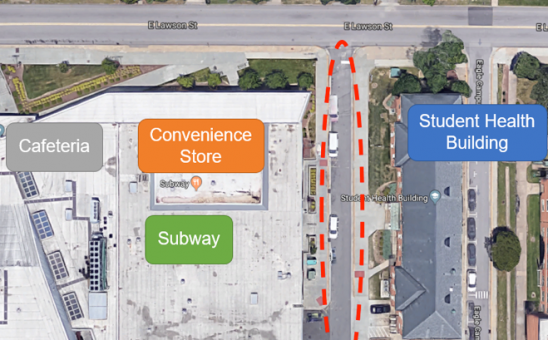 Cafeteria Location from from google map