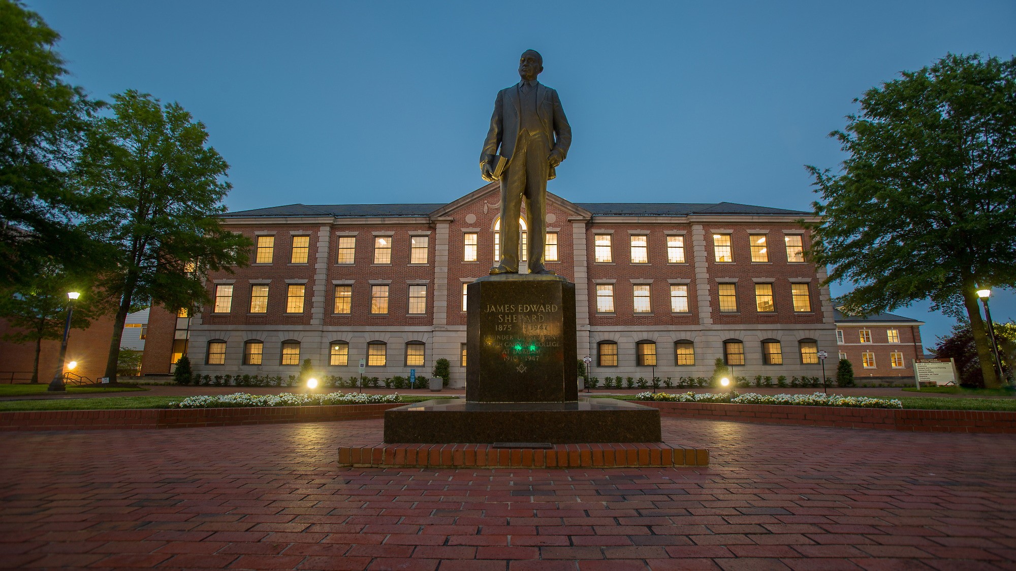 James e. Shepard Statue