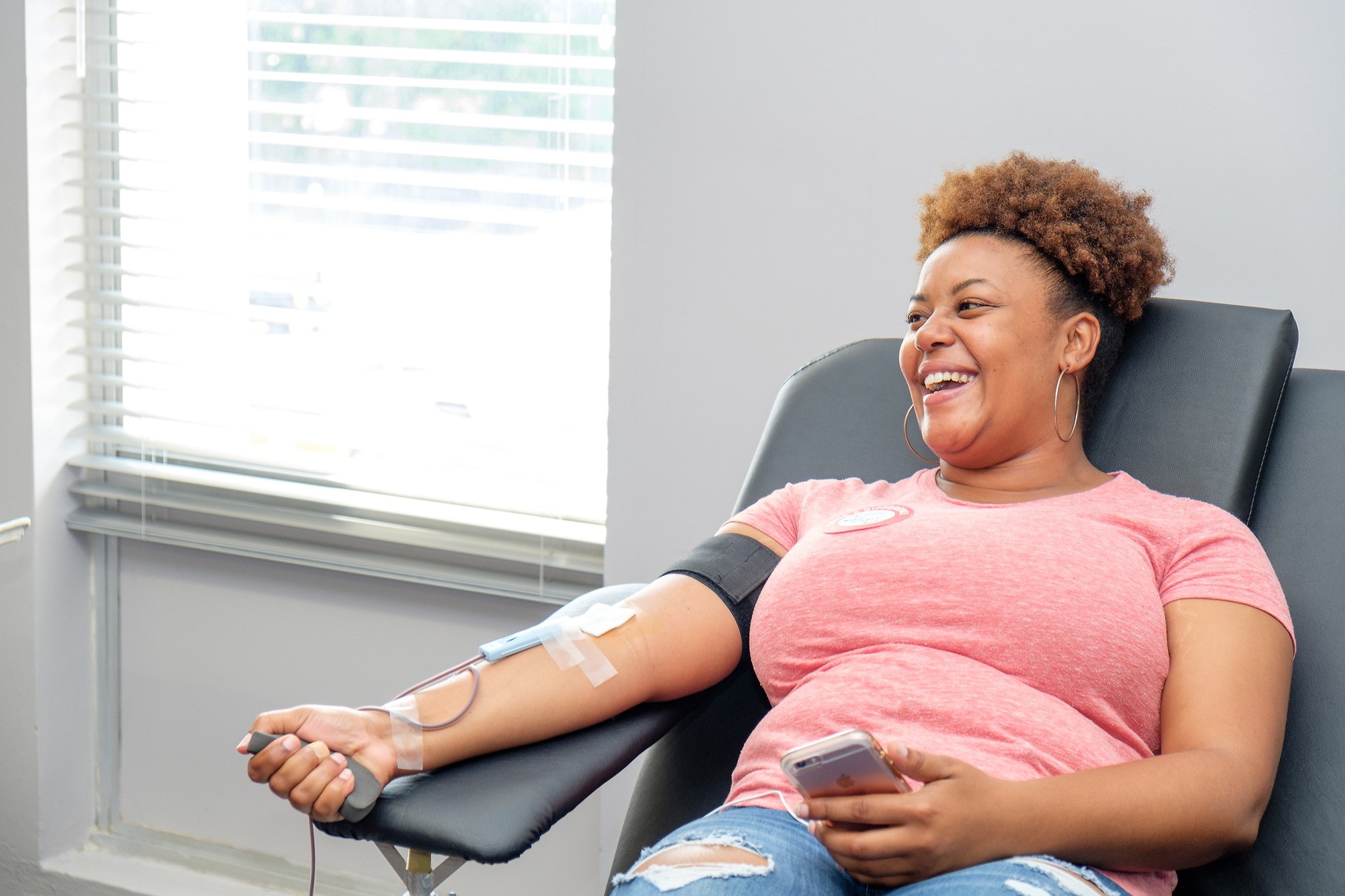 NCCU Student donated blood