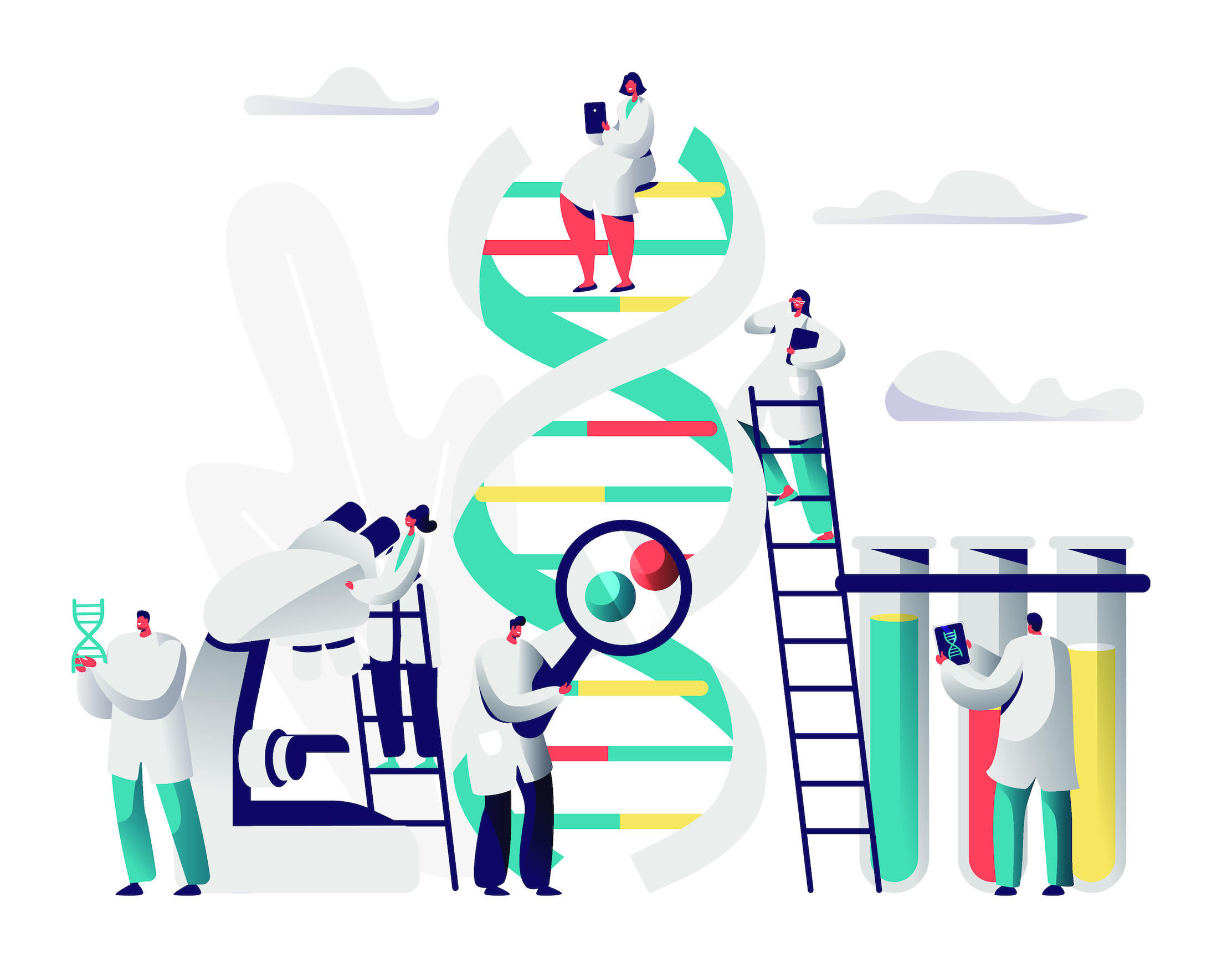 Scientists exploring genome