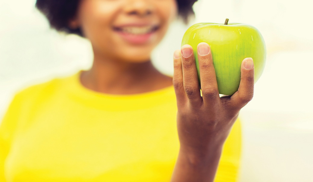 Woman with Apple