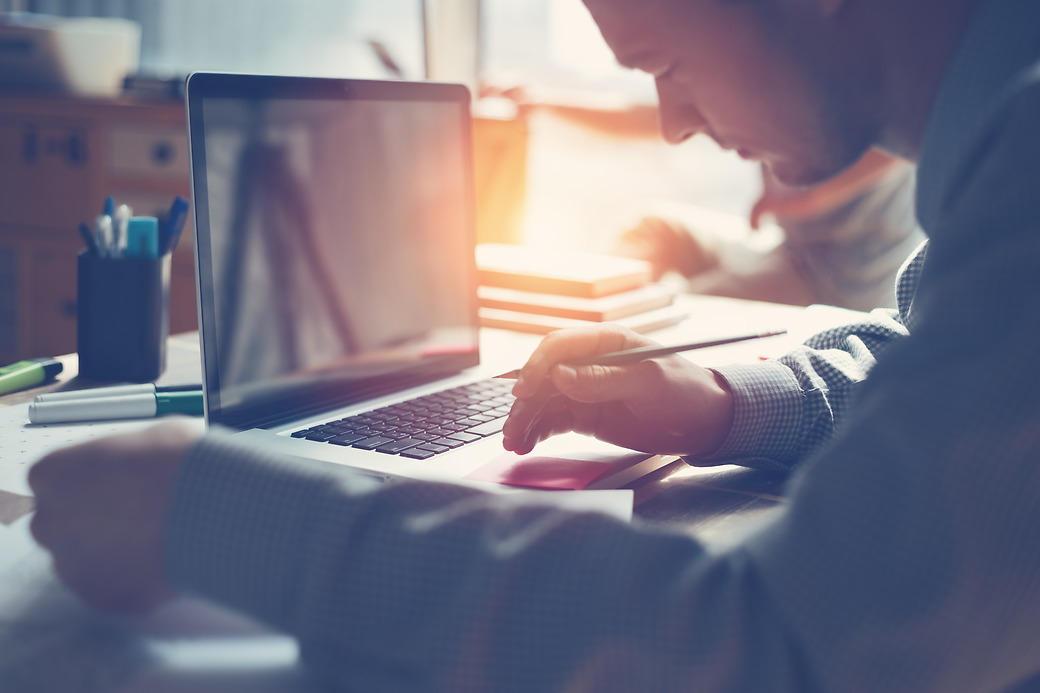 Man on laptop