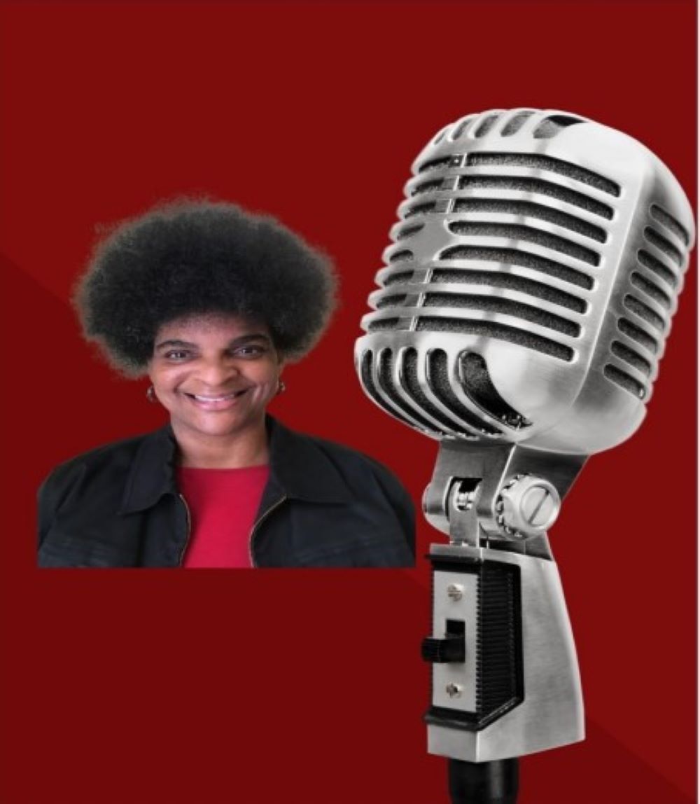 Dr. Jennifer Rounds-Bryant and microphone