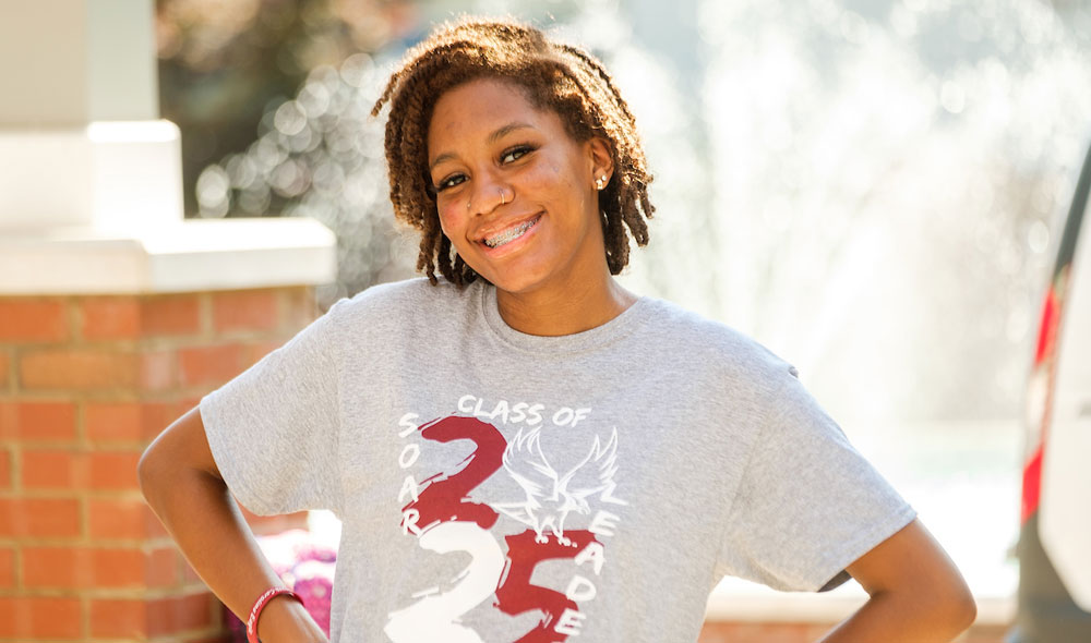 NCCU Class of 2025 student posing for a picture.