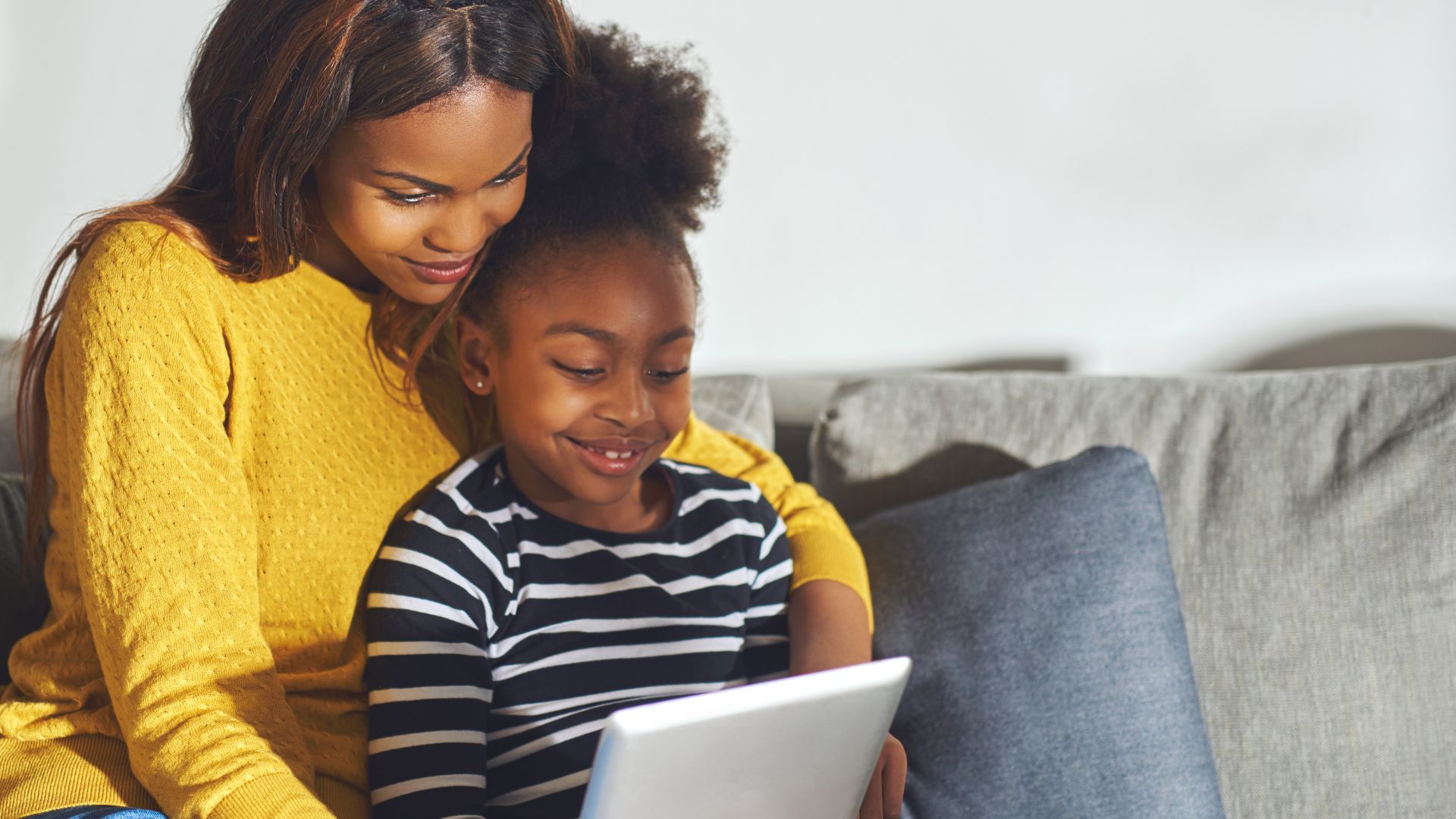 Adult reading to a child