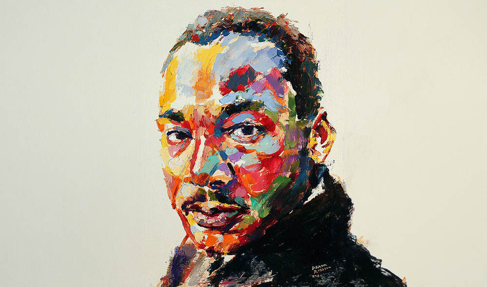 MLK painting by Derek Russel