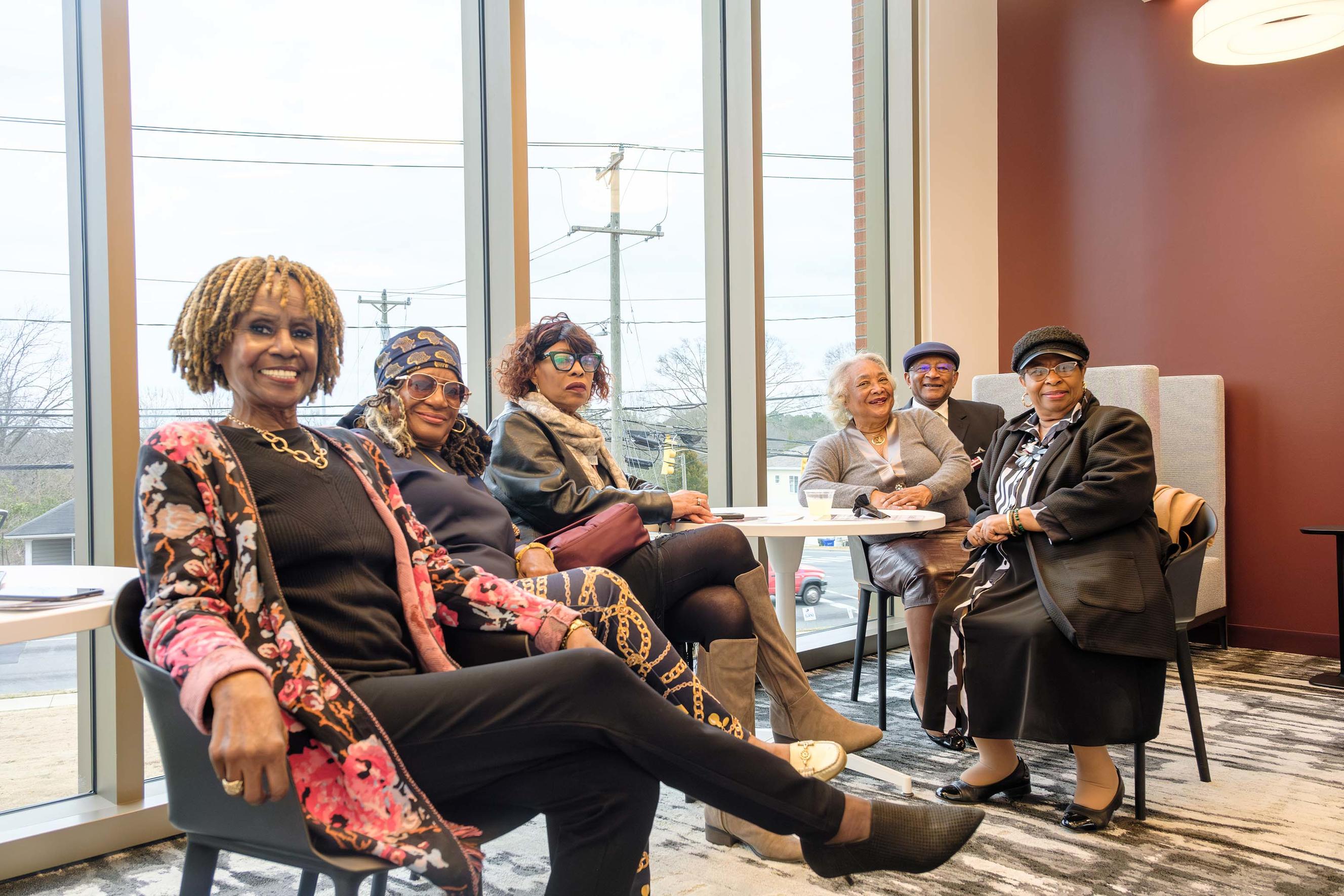 A group of NCCU alumni attending a reunion breakfast