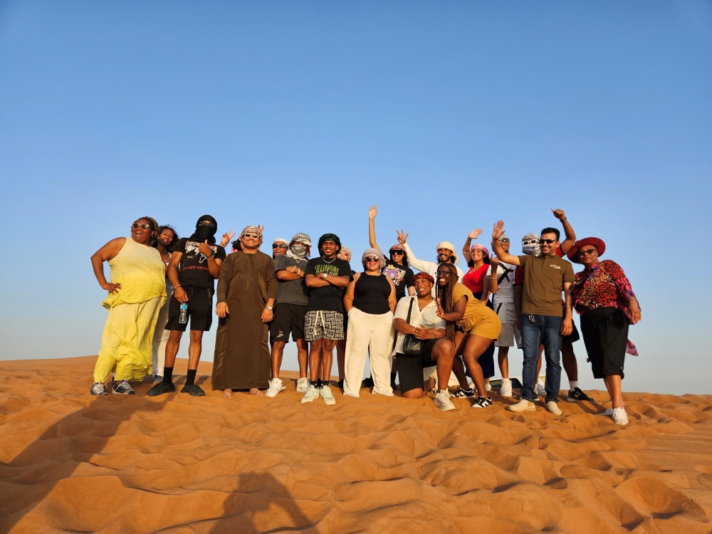 Student team on Desert