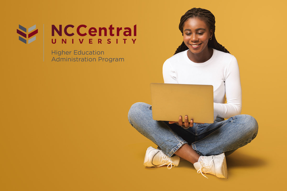 Student with laptop