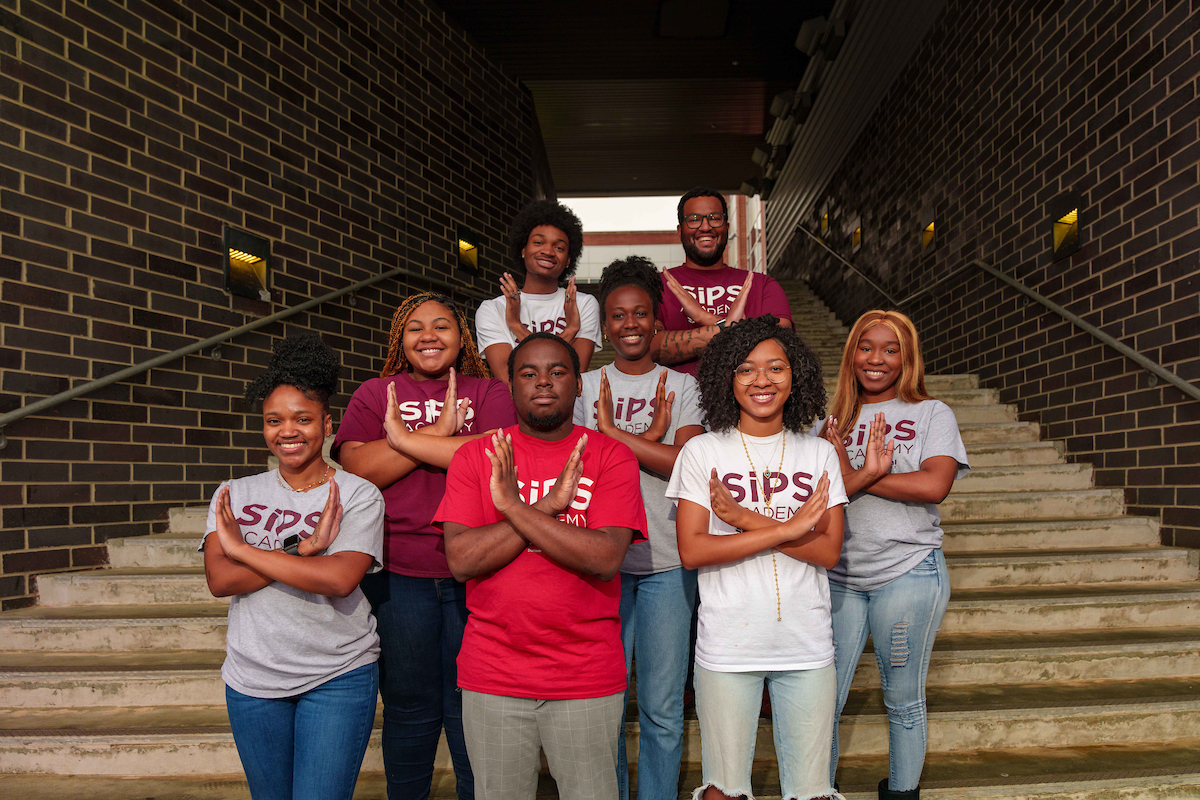 SiPS Academy Students posing