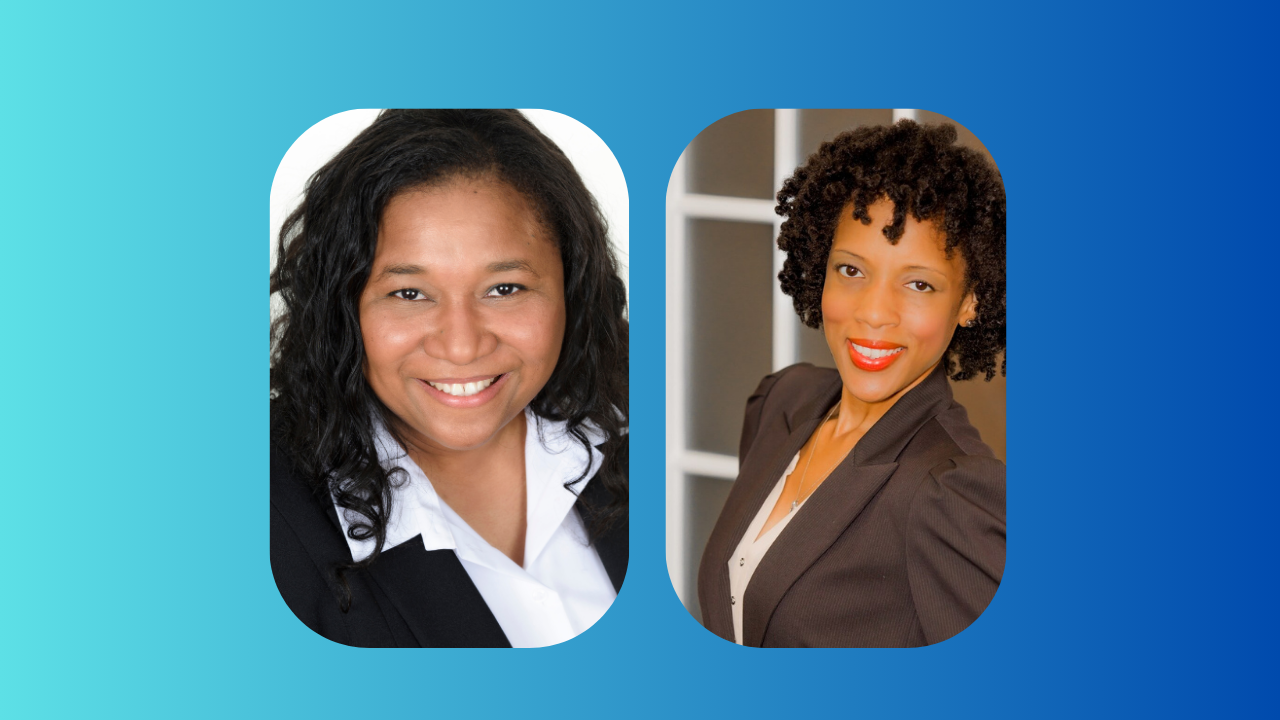 Headshots of Dr. Catherine Quinlan (left) and Dr. Gishawn Mance (right).
