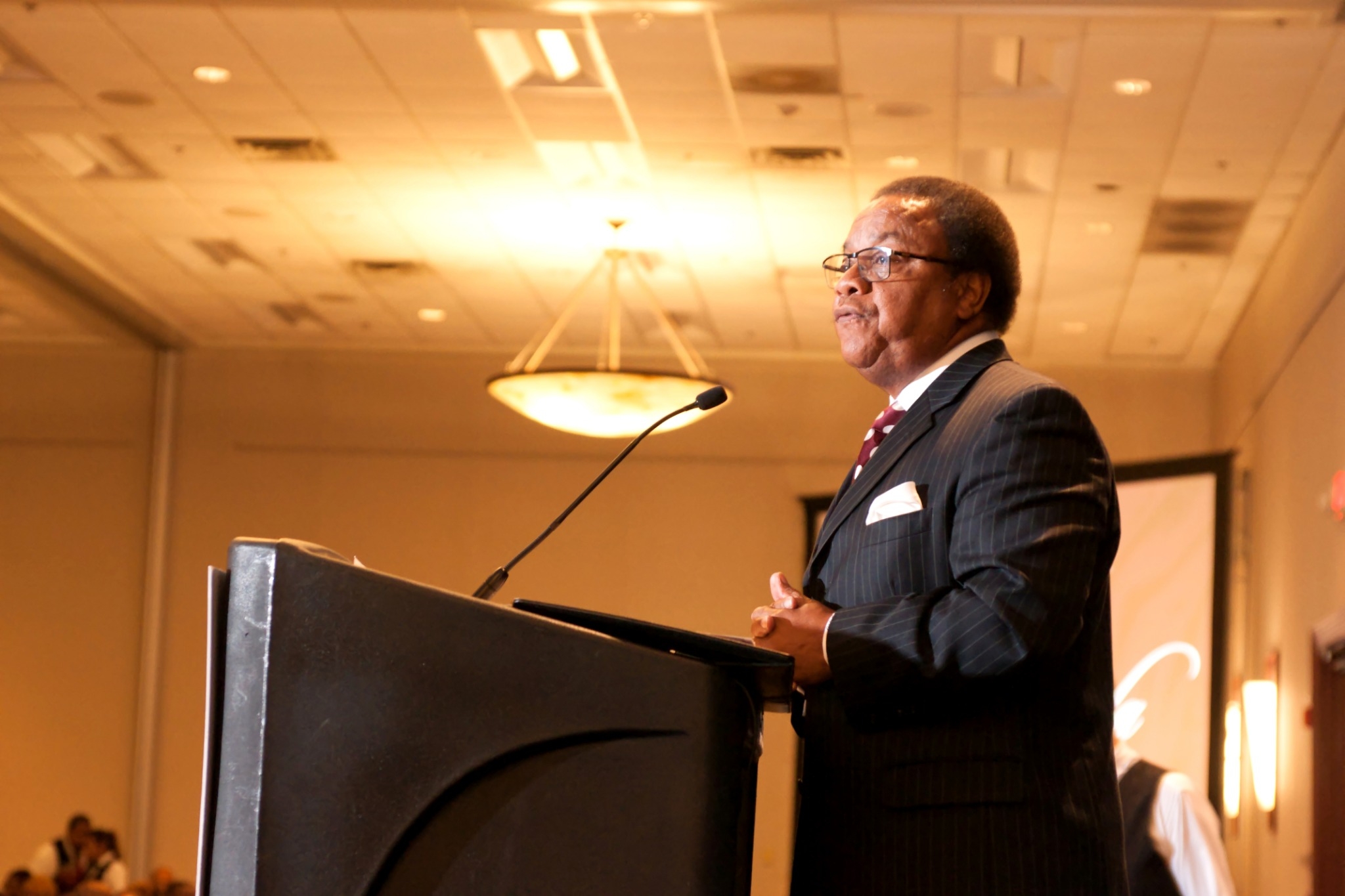 Man giving speech