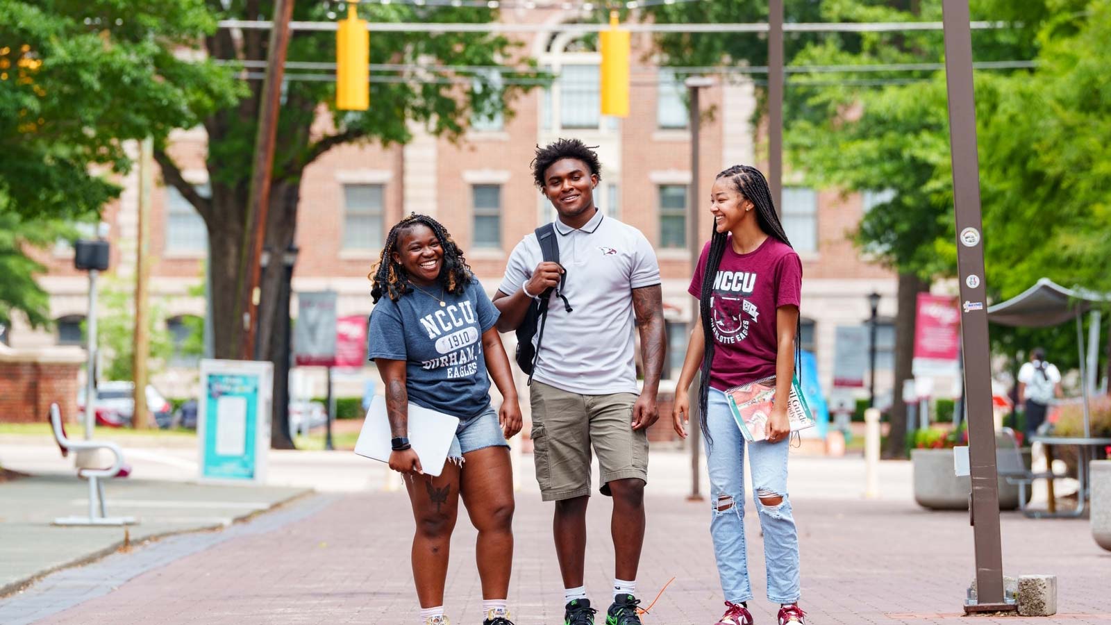 NCCU students smiling
