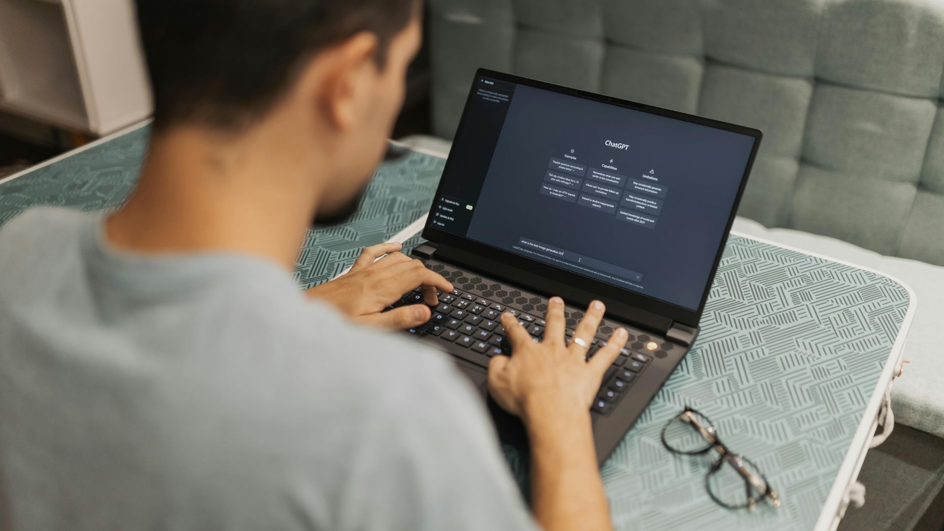 person on laptop