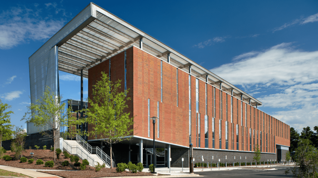 an NCCU building on a sunny day