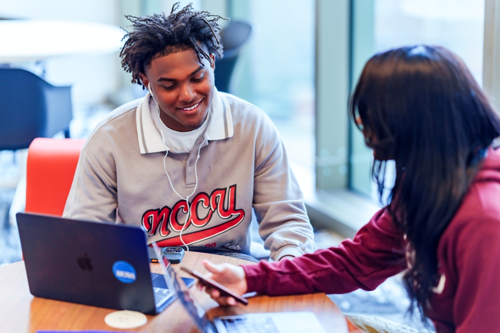 Students attending virtual meeting