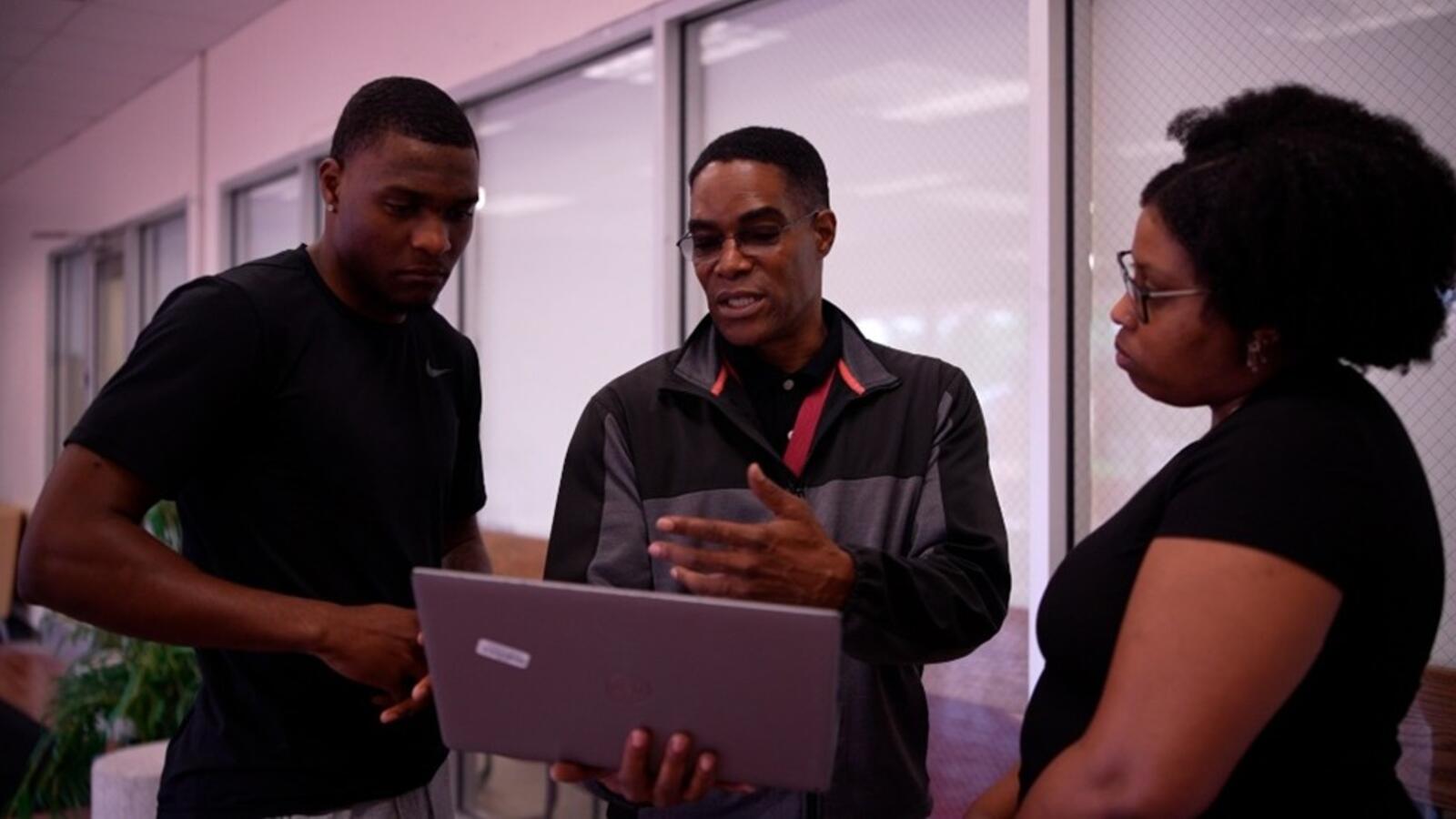 Students training
