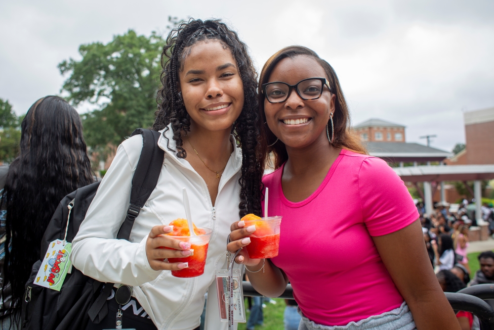 Students Eating Ice Cream