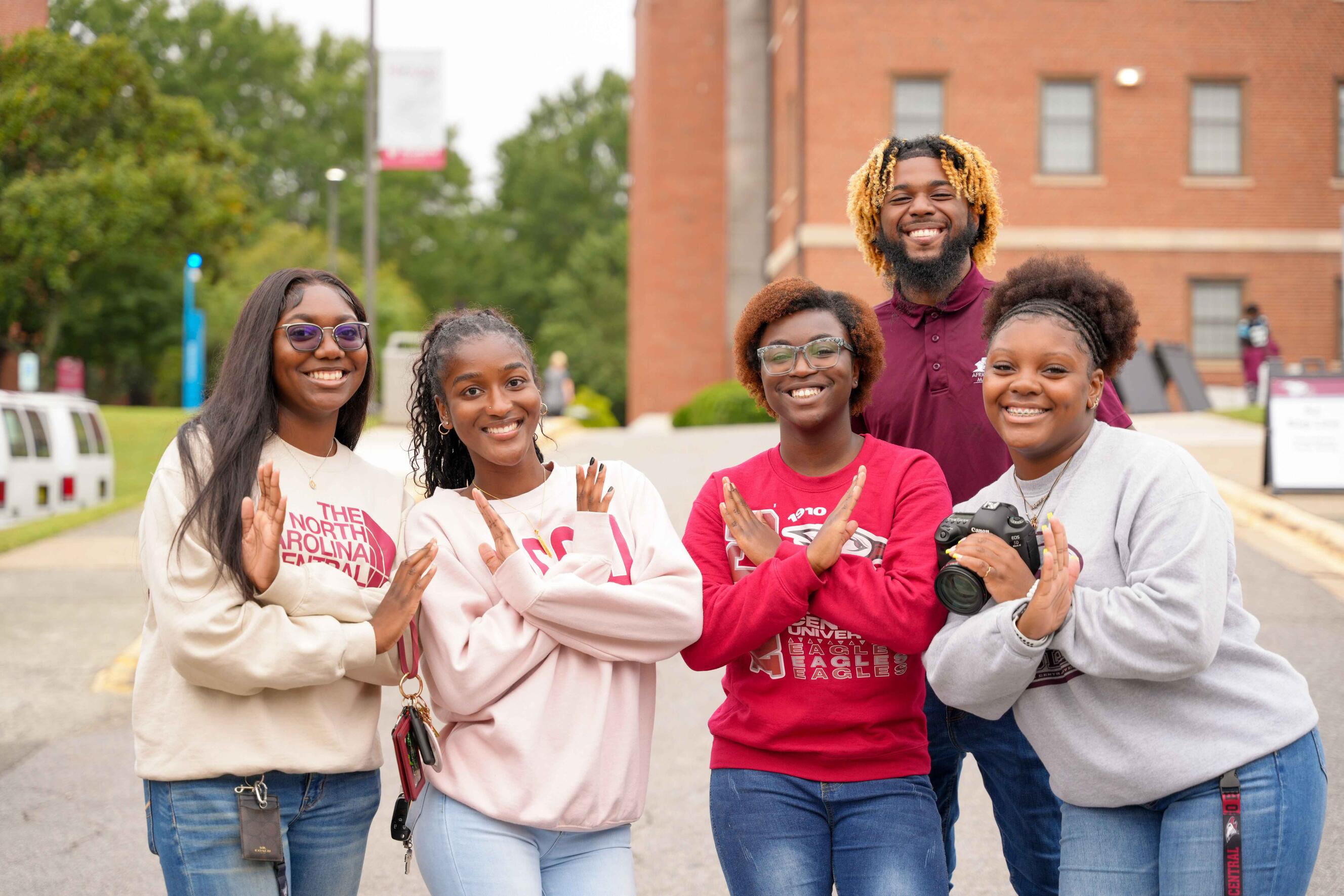 a group of students