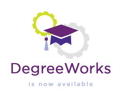 DegreeWorks Application Available Banner Logo and Text.