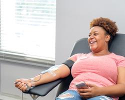 NCCU Student donated blood