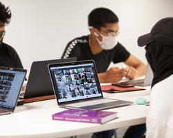 Students in a group