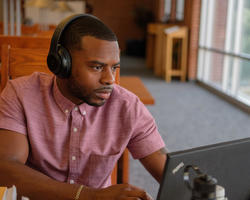 Student Attending Online Meeting
