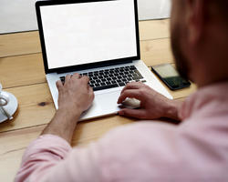 Student on Computer