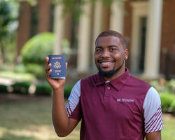 NCCU Eagle with US Passport
