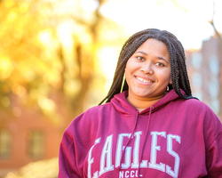 Smiling NCCU Student
