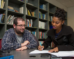 Student is teaching