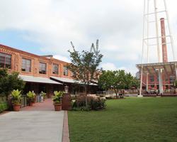 A picture of the American Tobacco campus in Durham