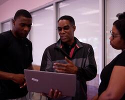 Students training