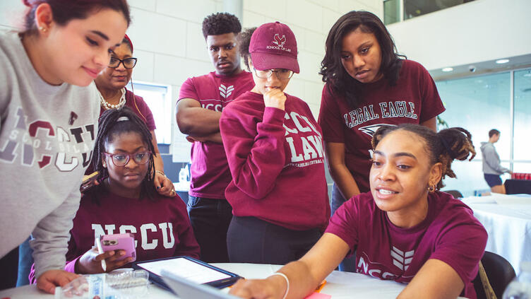 smiling students