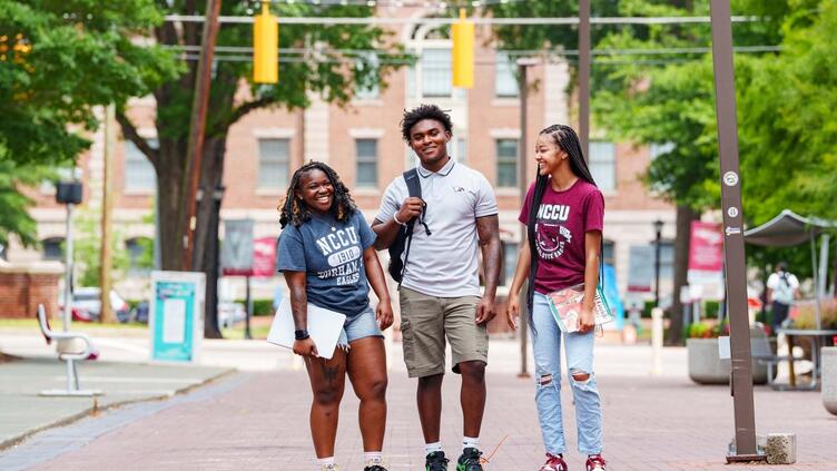 NCCU students smiling