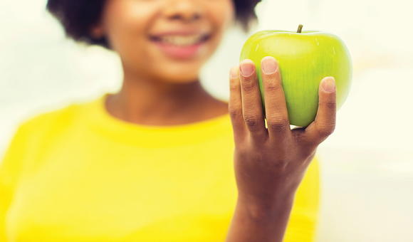 Woman with Apple