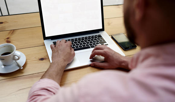 Student on Computer