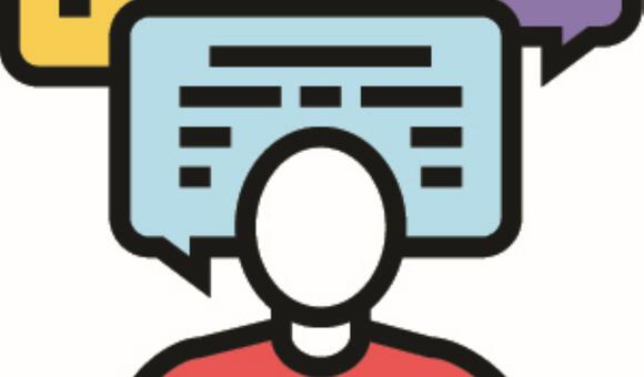 Image of a stick man talking.