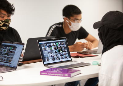 Students in a group