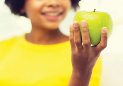 Woman with Apple