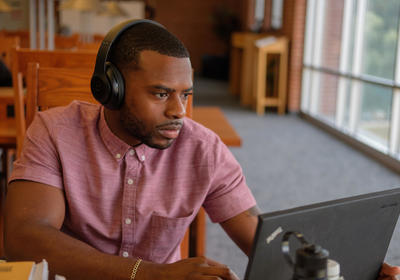 Student Attending Online Meeting