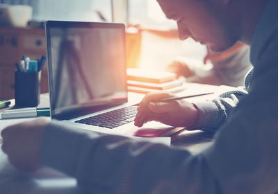Man on laptop