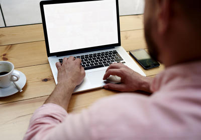 Student on Computer
