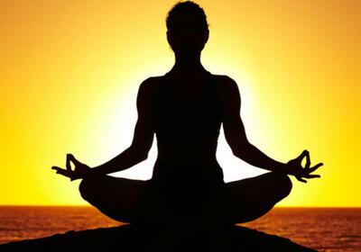 Women meditating
