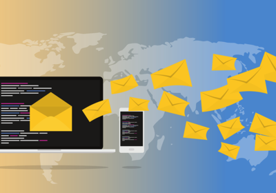 email icons with screen