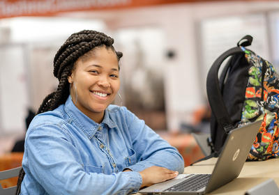 Student is attending virtual meeting