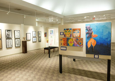 paintings in the museum