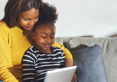 Adult reading to a child