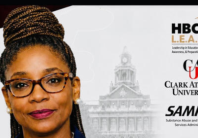 Dr. Leah Floyd with logos of institutes