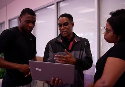 Students training